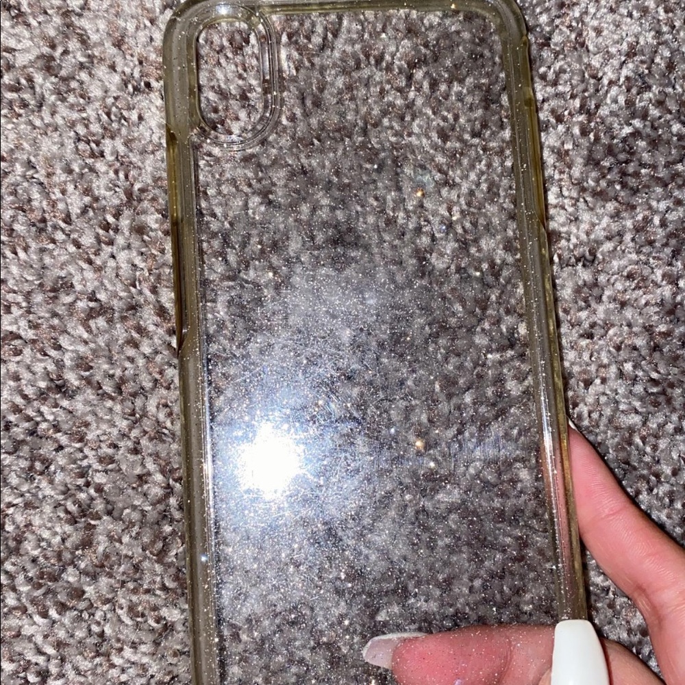 Sparkly iPhone xs max otterbox case